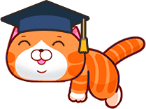 chú mèo bitu học giỏi